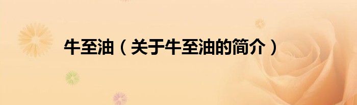 牛至油（關(guān)于牛至油的簡(jiǎn)介）