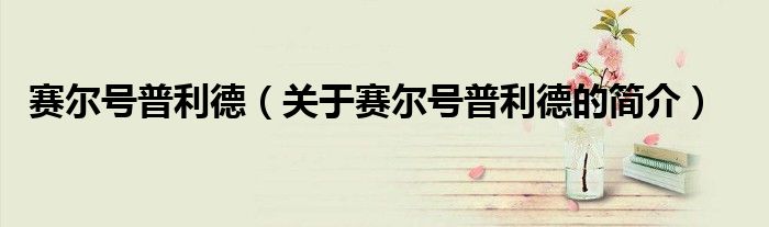 賽爾號普利德（關于賽爾號普利德的簡介）