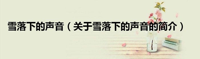 雪落下的聲音（關于雪落下的聲音的簡介）