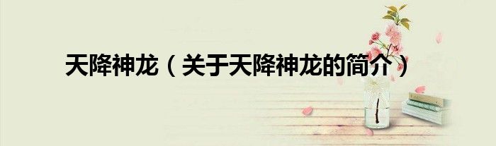 天降神龍（關于天降神龍的簡介）