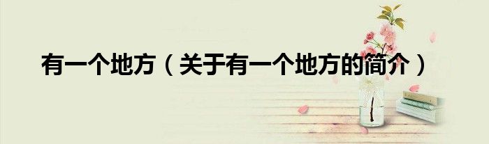 有一個地方（關(guān)于有一個地方的簡介）