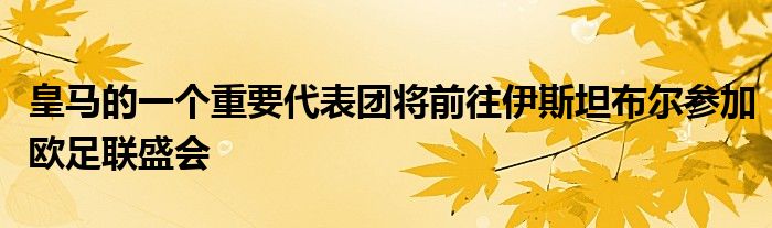 皇馬的一個(gè)重要代表團(tuán)將前往伊斯坦布爾參加歐足聯(lián)盛會(huì)