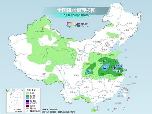 北方降雨再度增多，南方大部分地區(qū)悶熱，體感溫度可達(dá)40℃