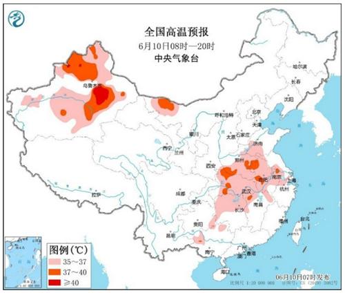 全國高溫降水天氣預(yù)報：黃淮江漢地區(qū)溫度回落，華南雨勢持續(xù)