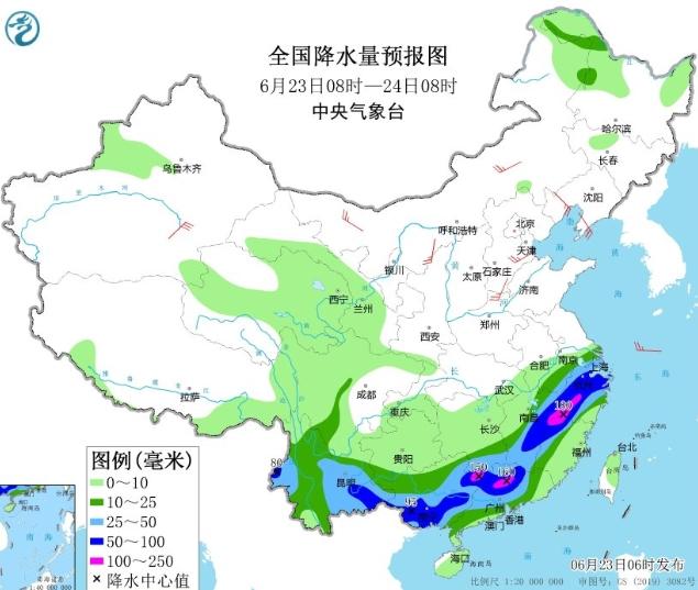 江南華南迎來大范圍持續(xù)性強(qiáng)降水，華北黃淮高溫持續(xù)